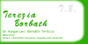 terezia borbath business card